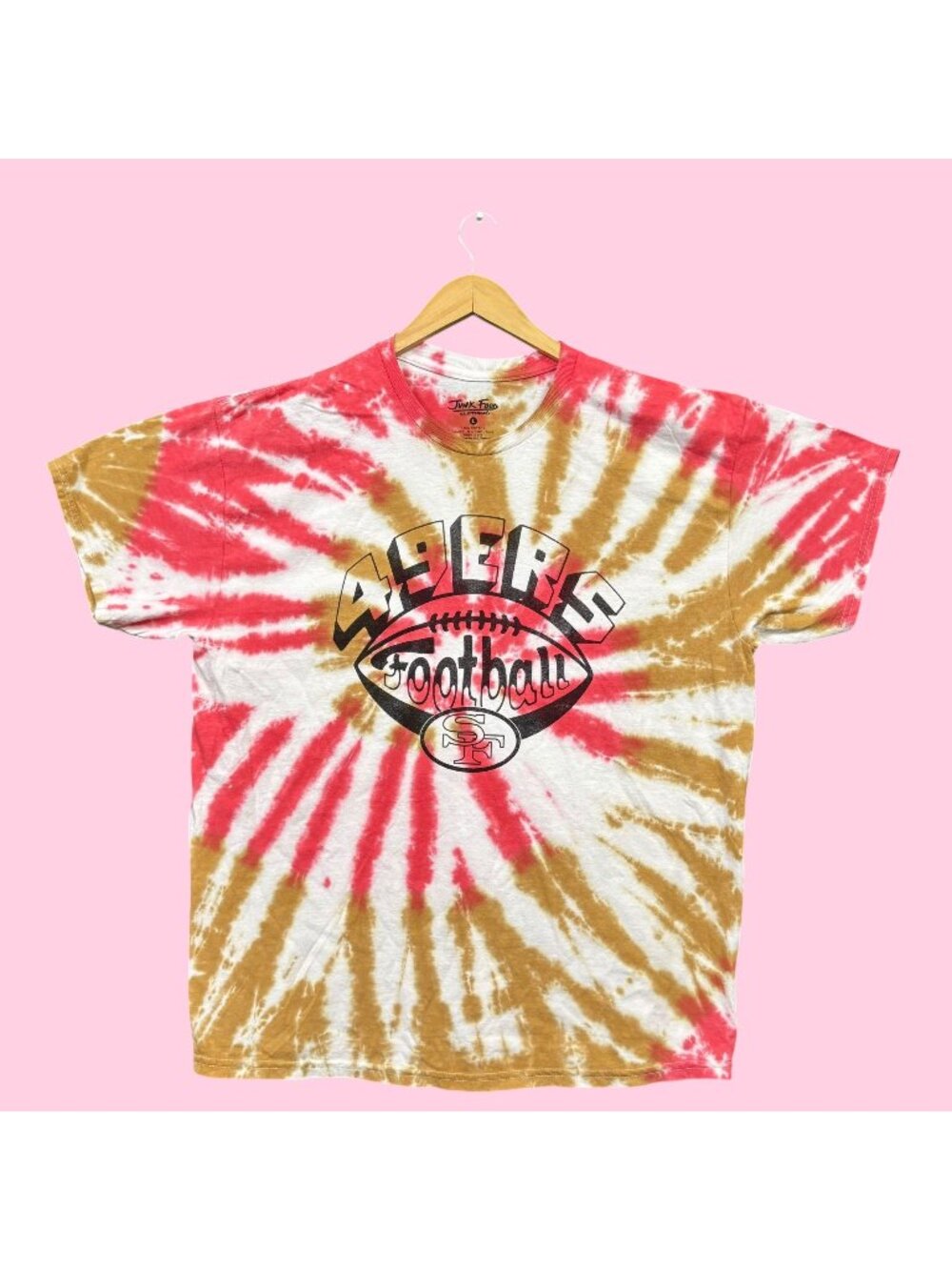 Junk Food Clothing x NFL NFC West San Francisco 49ers Tie-Dye Tee L